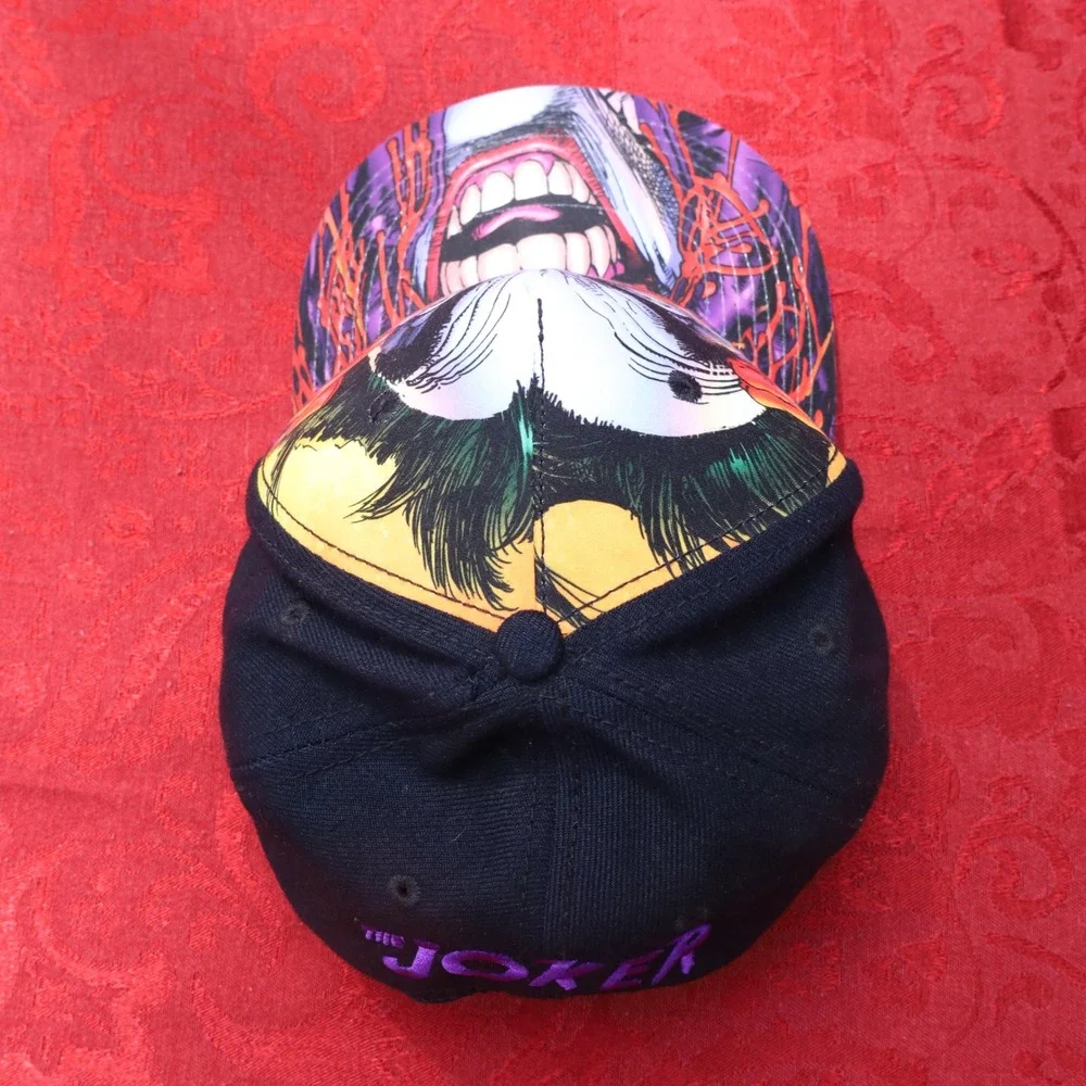 DC Comics The Joker Snapback Hat Mens OSFM Multi Color Excellent Graphic Cap